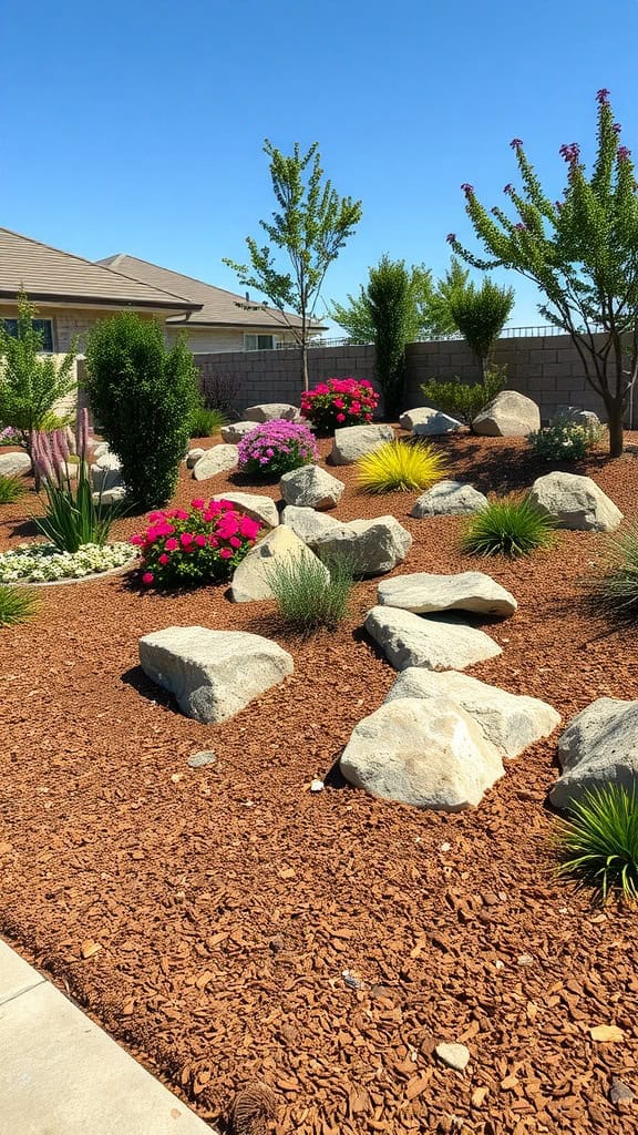 16 Low Maintenance Front Yard Landscaping Ideas With Rocks And Mulch ...