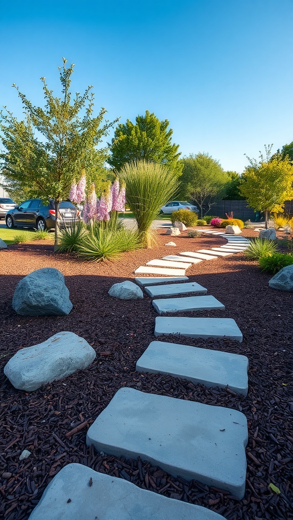 Low Maintenance Front Yard Landscaping Ideas with Rocks and Mulch That Worked For Us