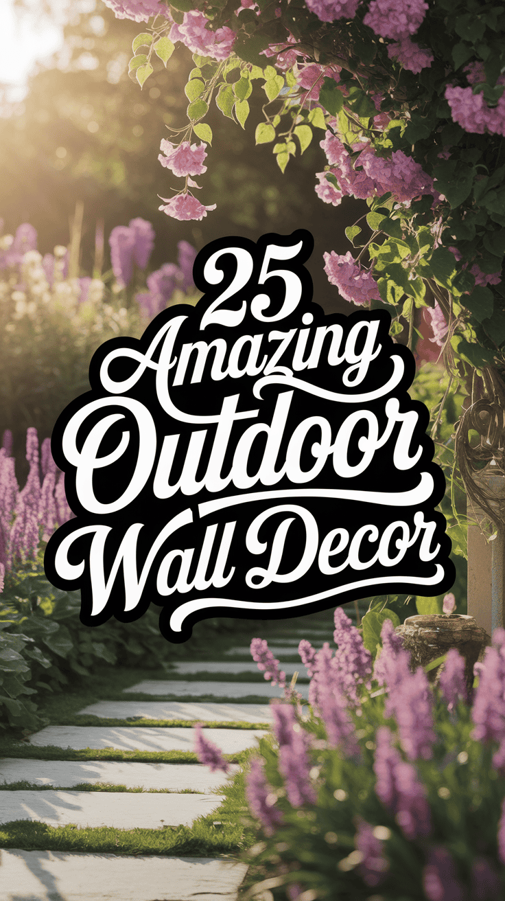 Exterior Outdoor Wall Decor Ideas That Brought Our Patio to Life ...
