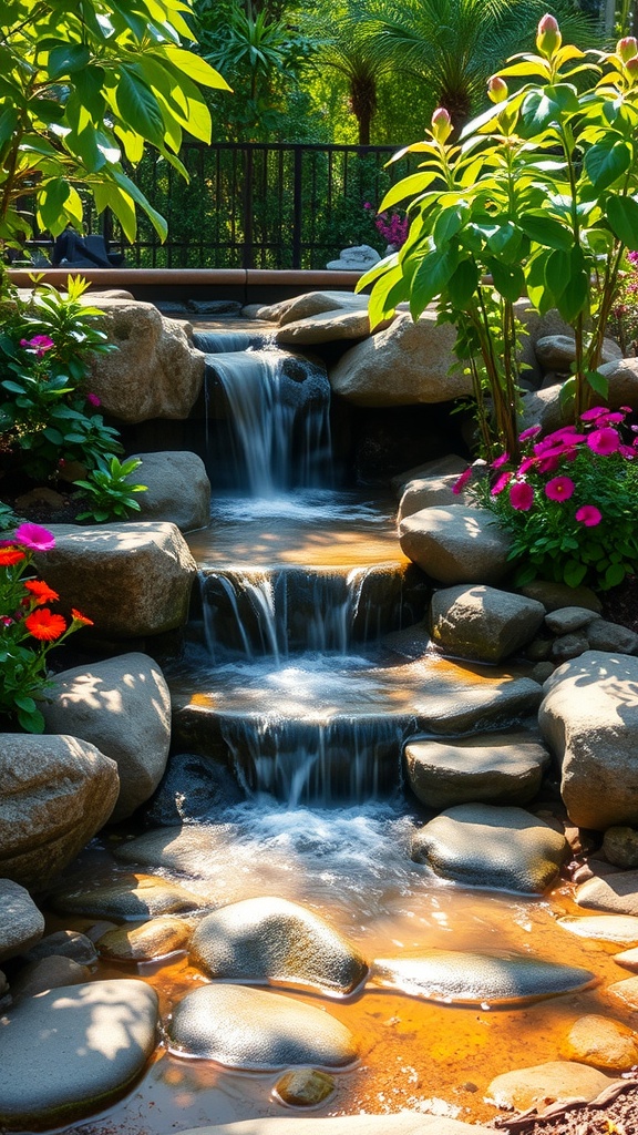 25 Stunning Small Backyard Waterfall Ideas - smalloutdoorkitchenideas.com