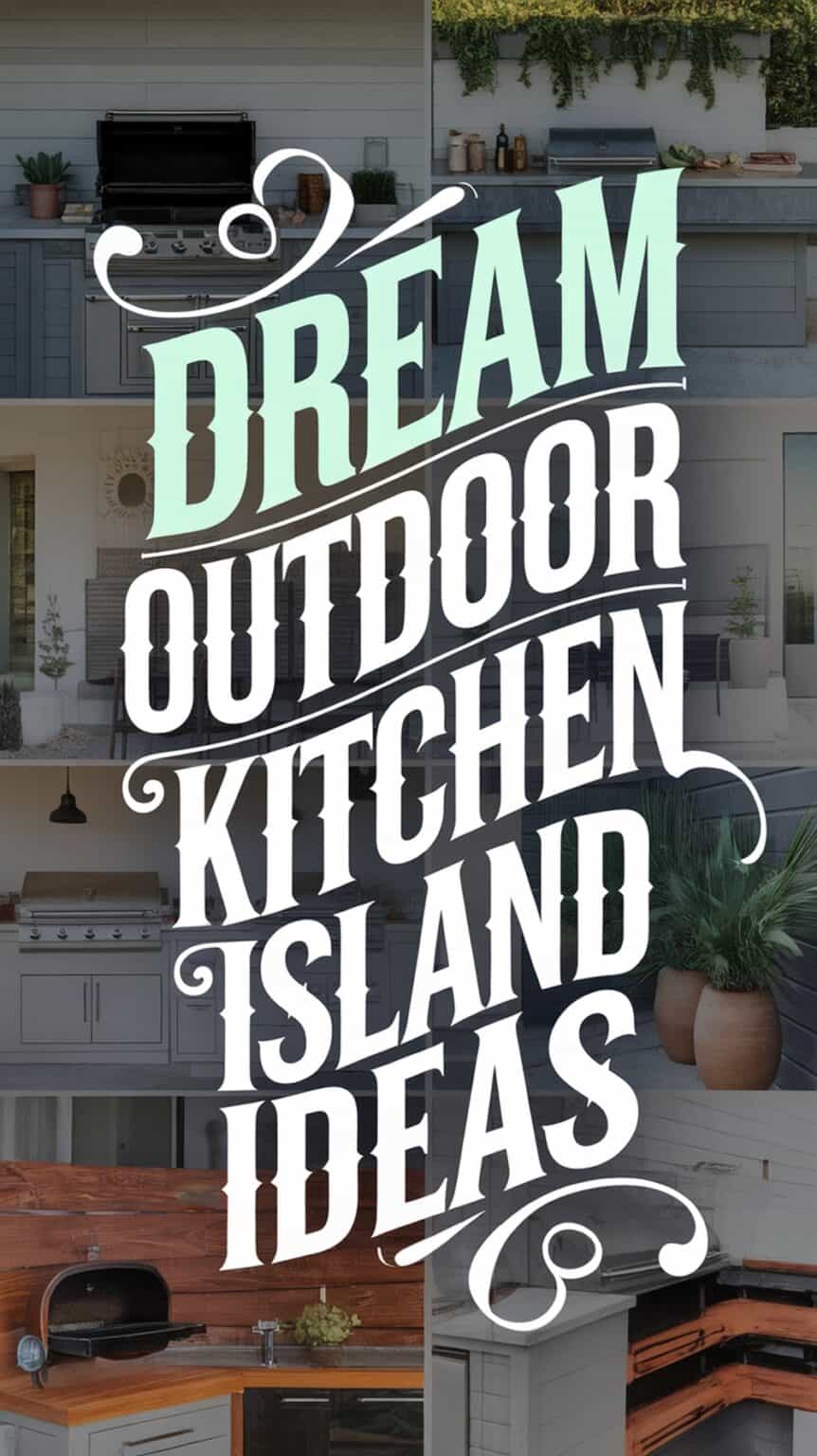 Stunning Luxury Kitchen Island Design With Outdoor Kitchen image