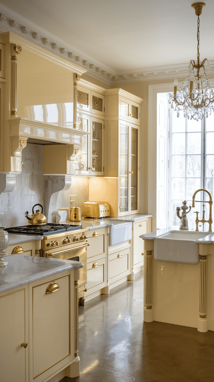 Fresh Cream and Gold Kitchen Design Tips That Feel Elegant ...