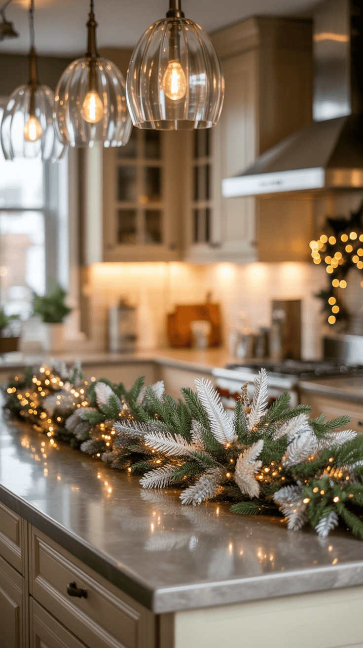 Christmas Decorating Ideas for Kitchen Island That Feel Festive - Small ...
