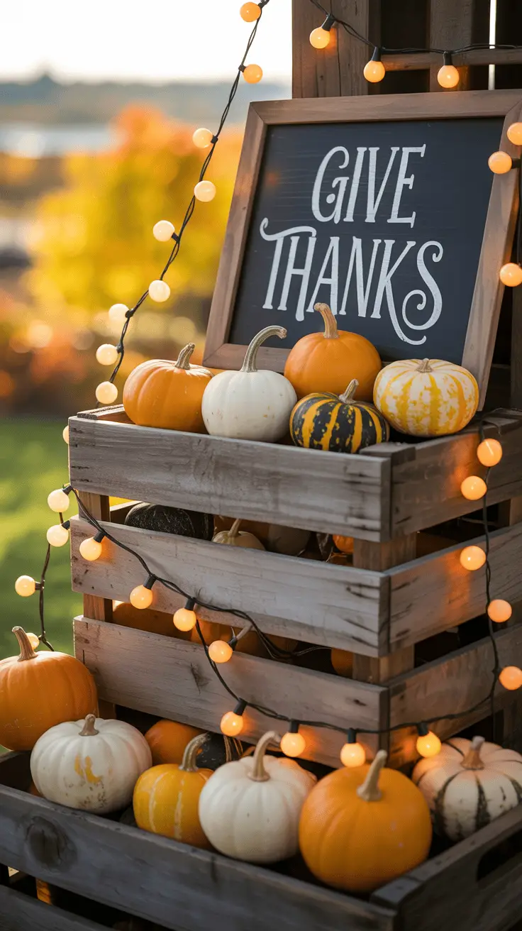 Outdoor Decorations for Thanksgiving to Dress Up the Yard