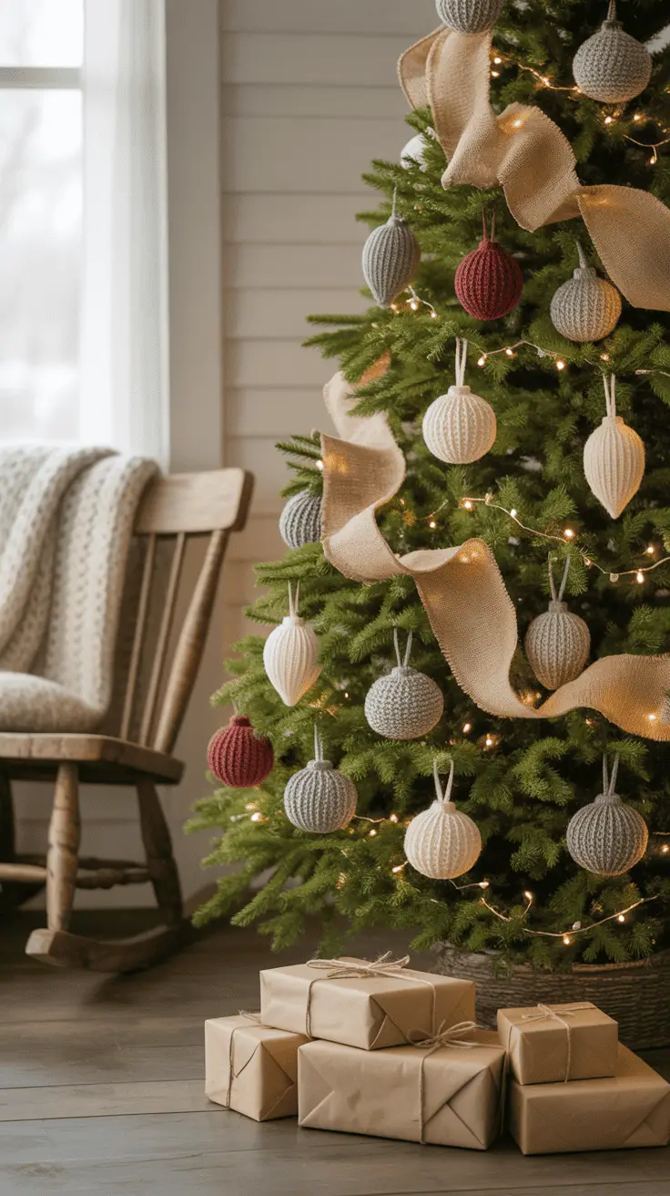 Natural Christmas Tree Decor for a Soft Earthy Holiday Look