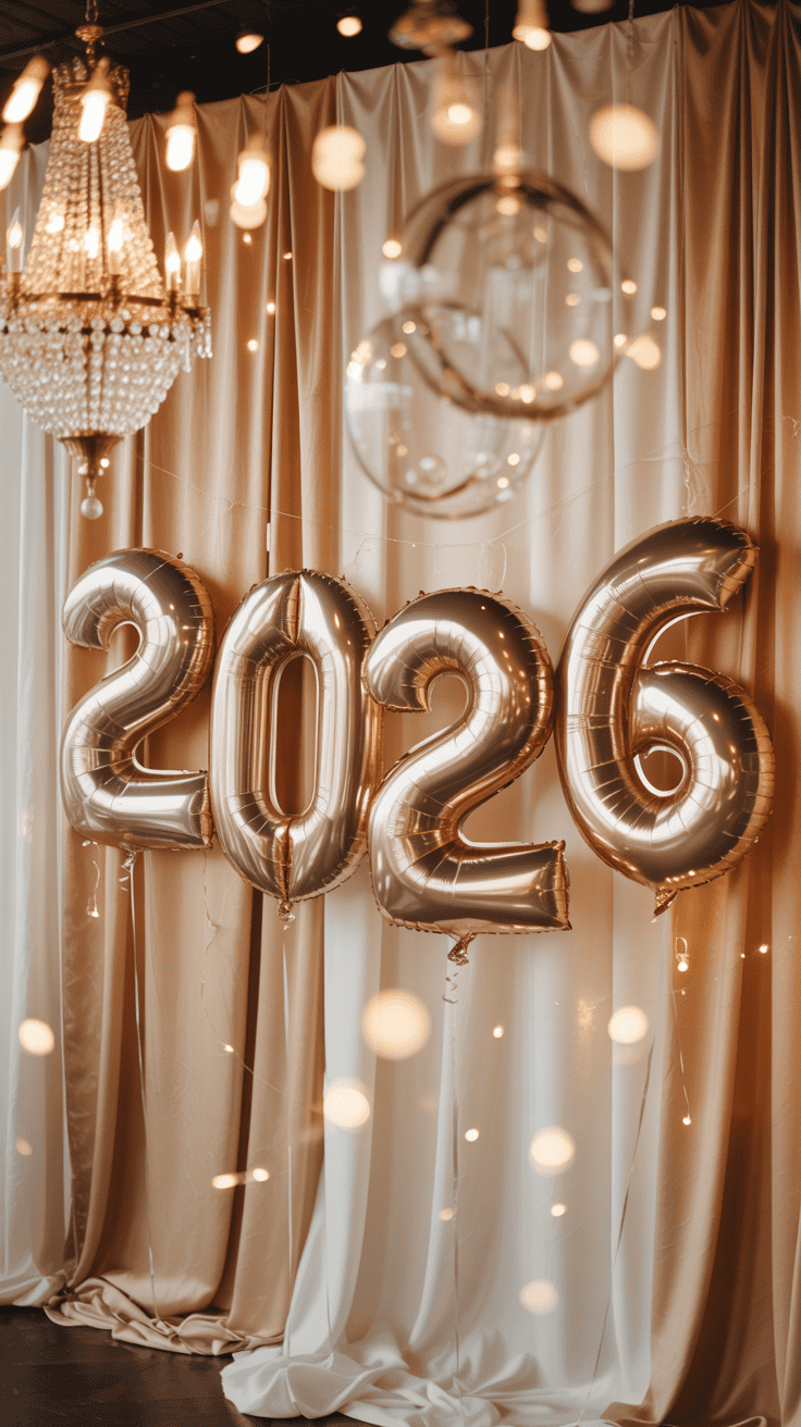 New Year’s Eve Backdrop Ideas for Photos and Parties for 2026