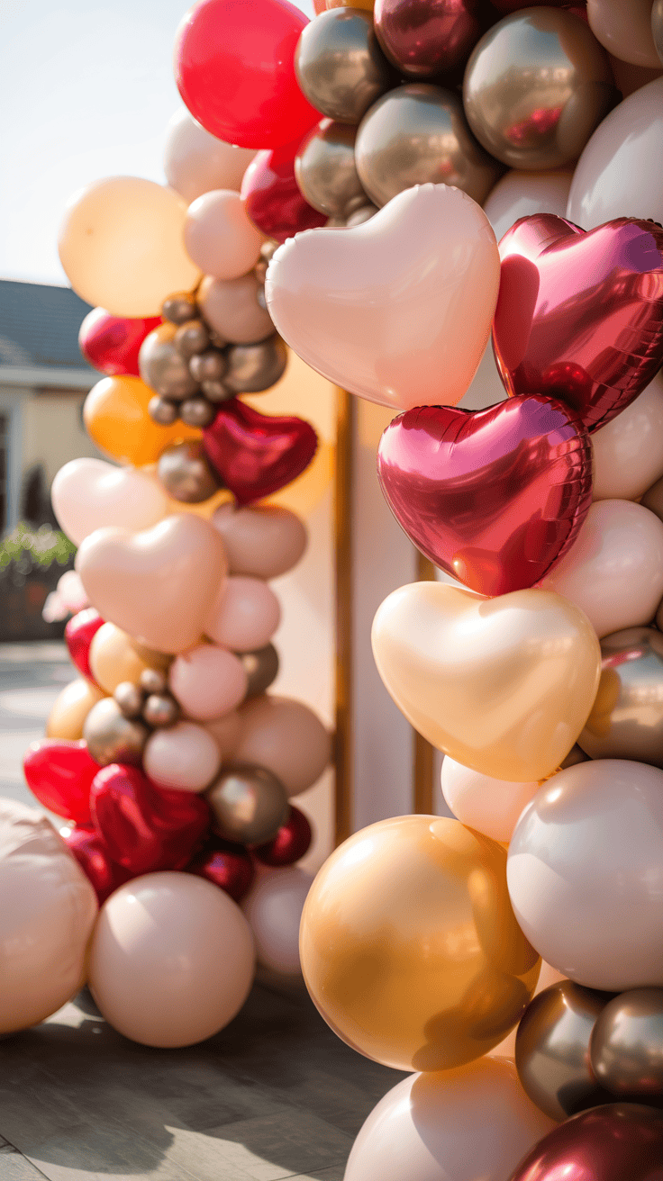 How To Create a Valentines Day Balloon Arch That Stands Out