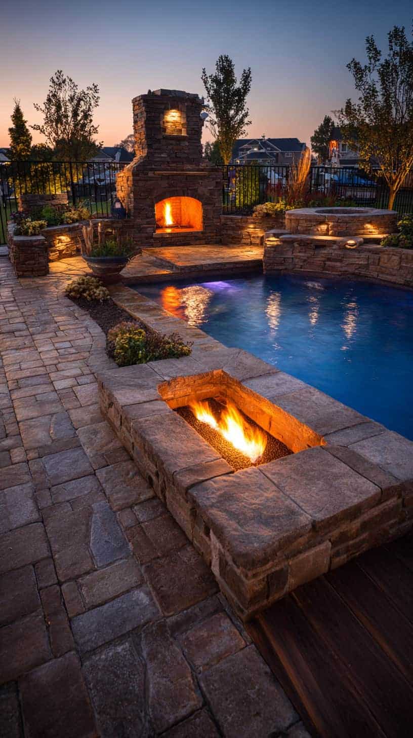 Matching Fireplace Patio