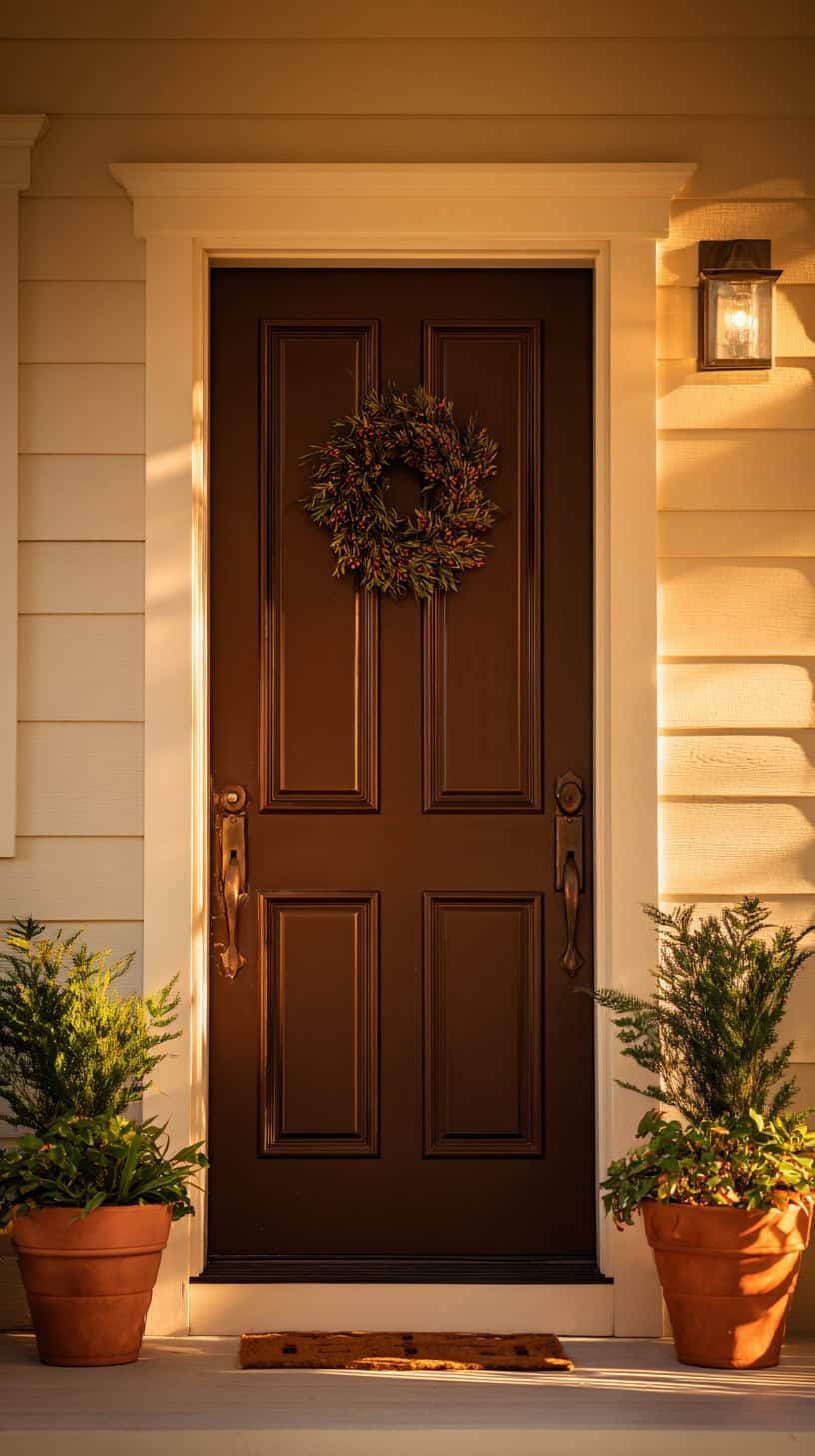 Bold Brown Neutral Door - Image 1