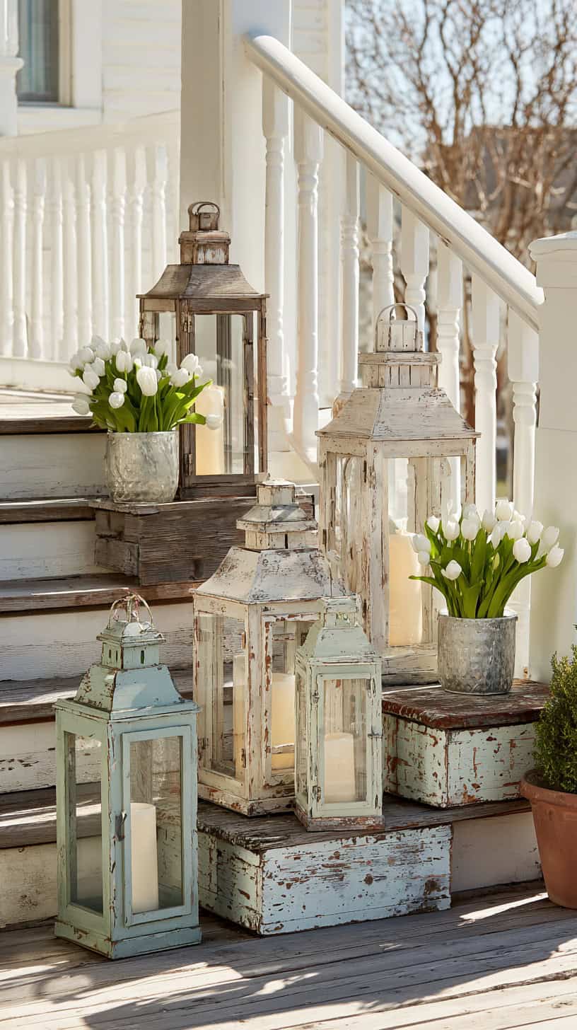 Chippy Wooden Lanterns - Image 2