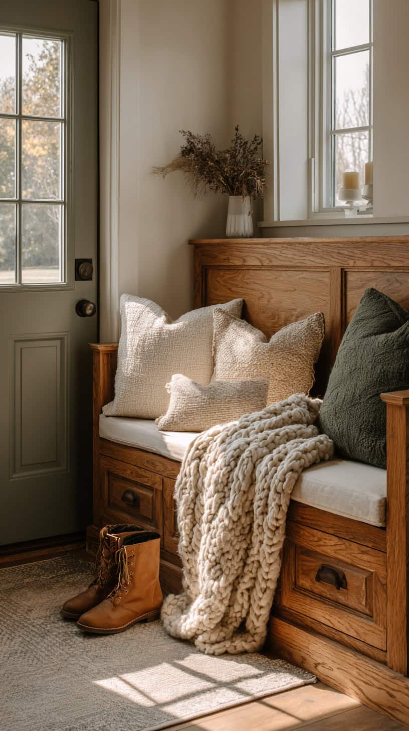 Cozy Entryway Benches