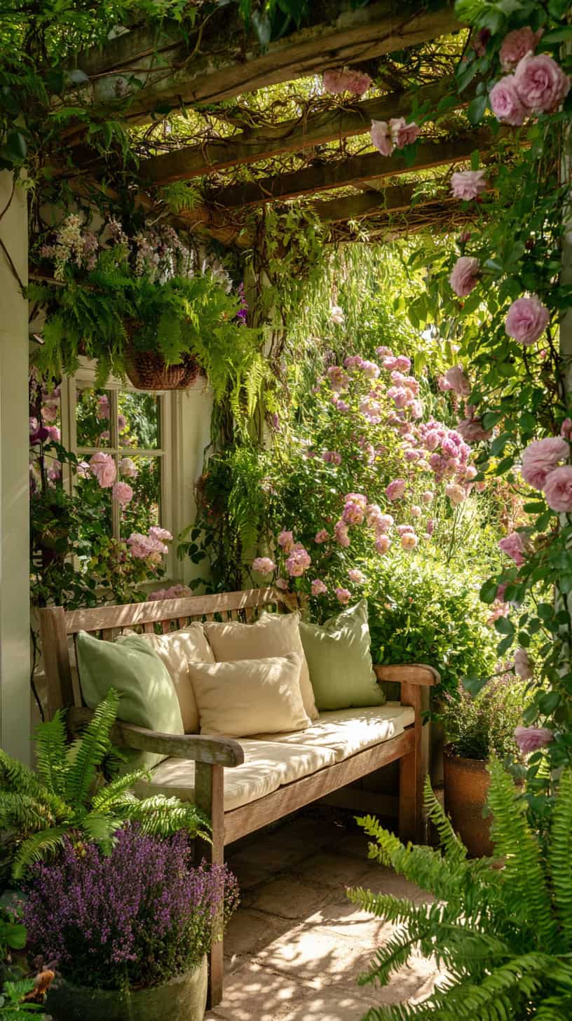 Cozy Garden Bench Corner - Image 1