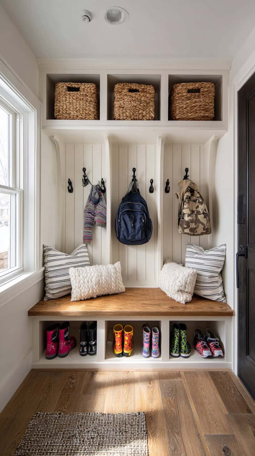 Cozy Mudroom Bench Entry - Image 1