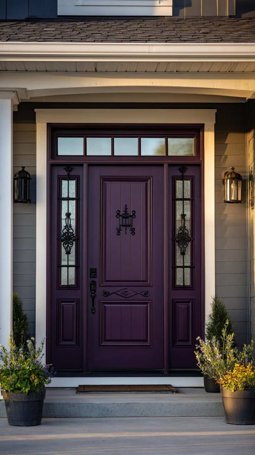 Deep Aubergine Statement Door - Image 2