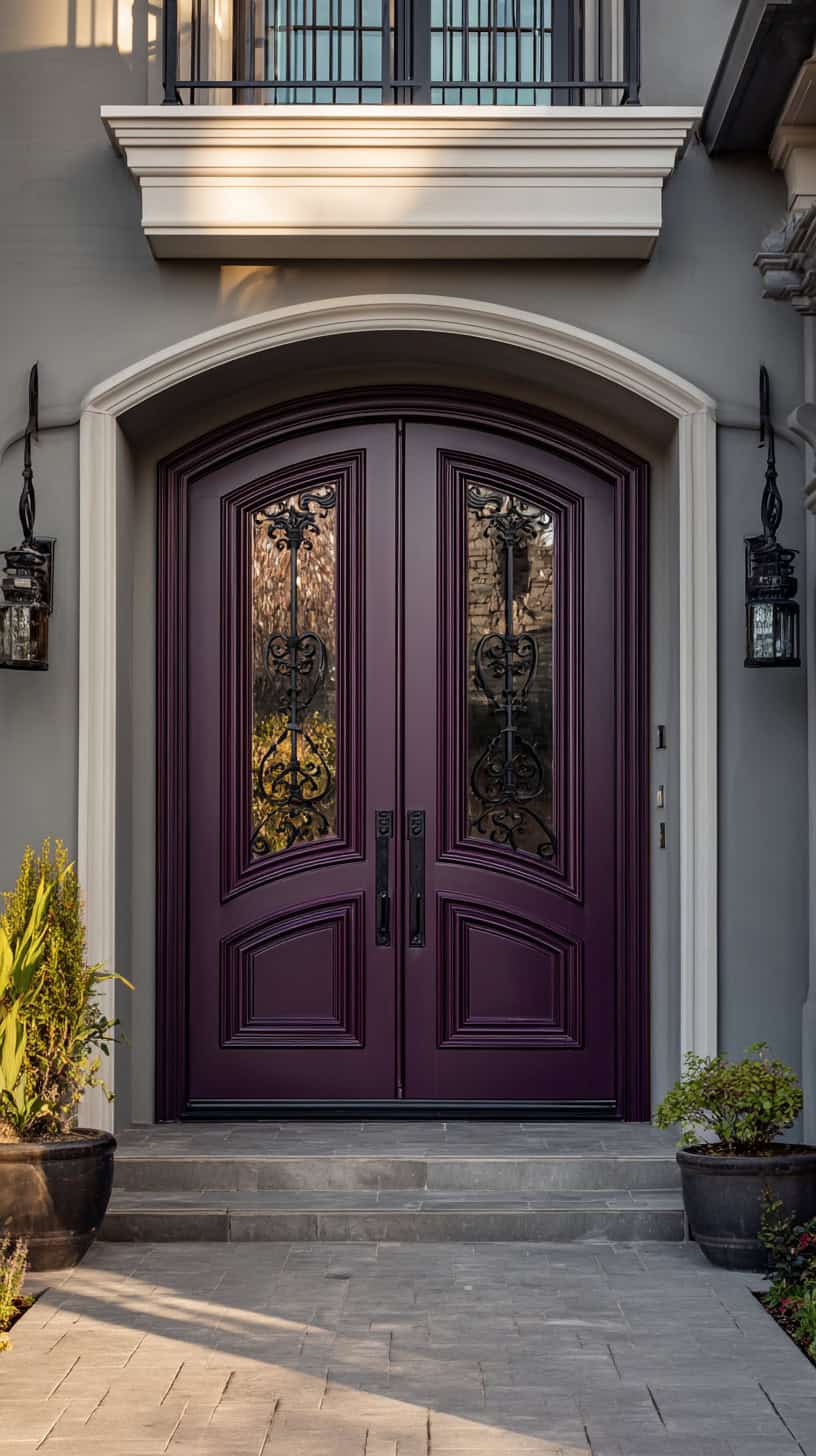 Deep Aubergine Statement Door - Image 1