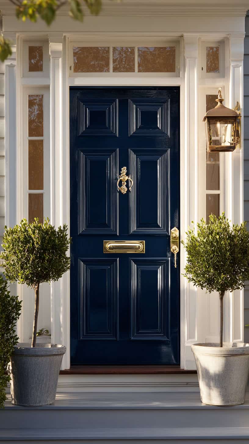 Deep Navy Exterior Door - Image 2