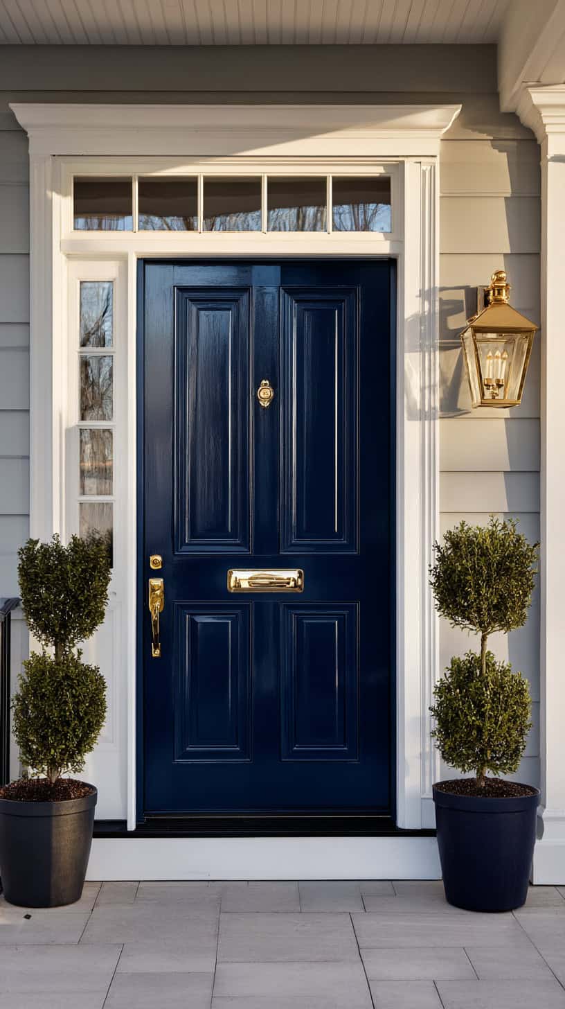 Deep Navy Exterior Door - Image 1