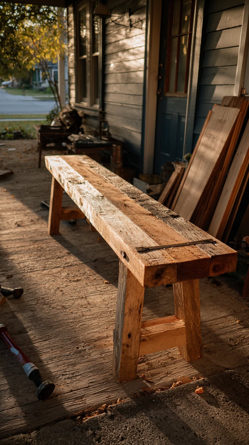 DIY Reclaimed Wood Bench Projects - Image 2