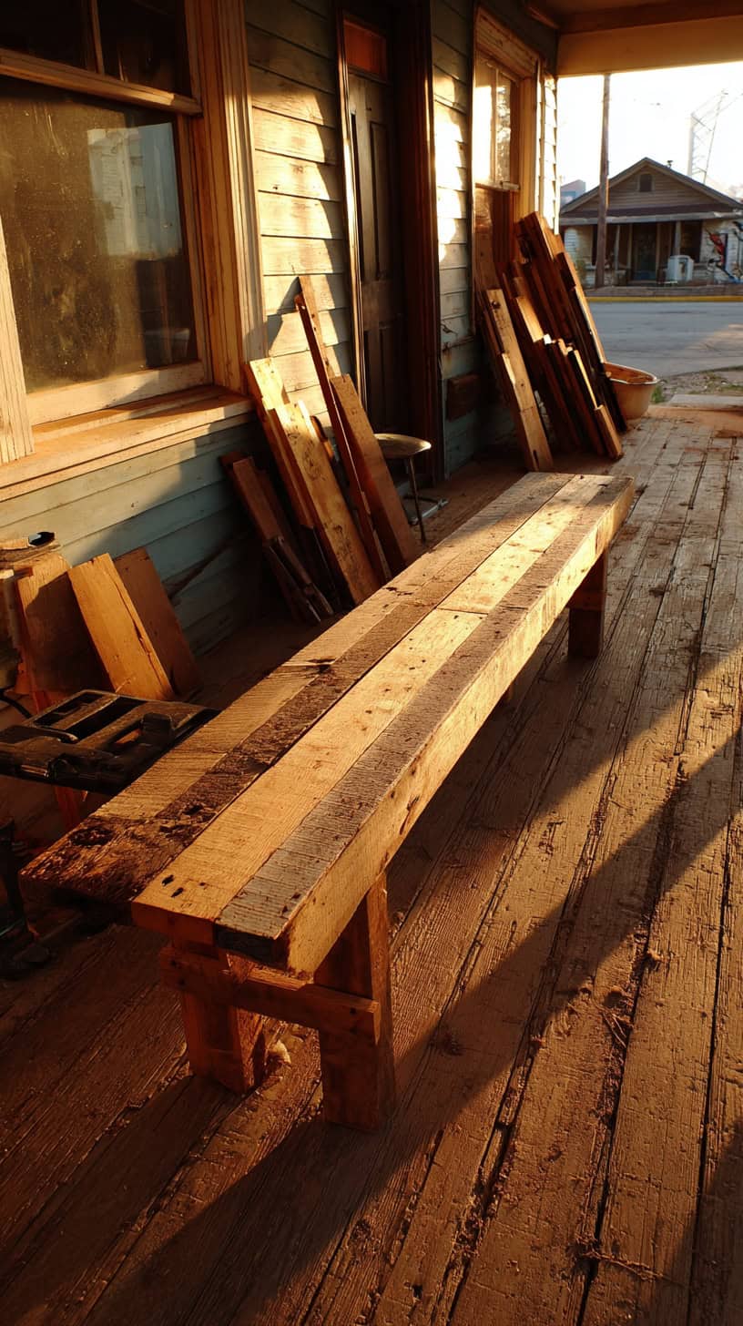 DIY Reclaimed Wood Bench Projects - Image 1