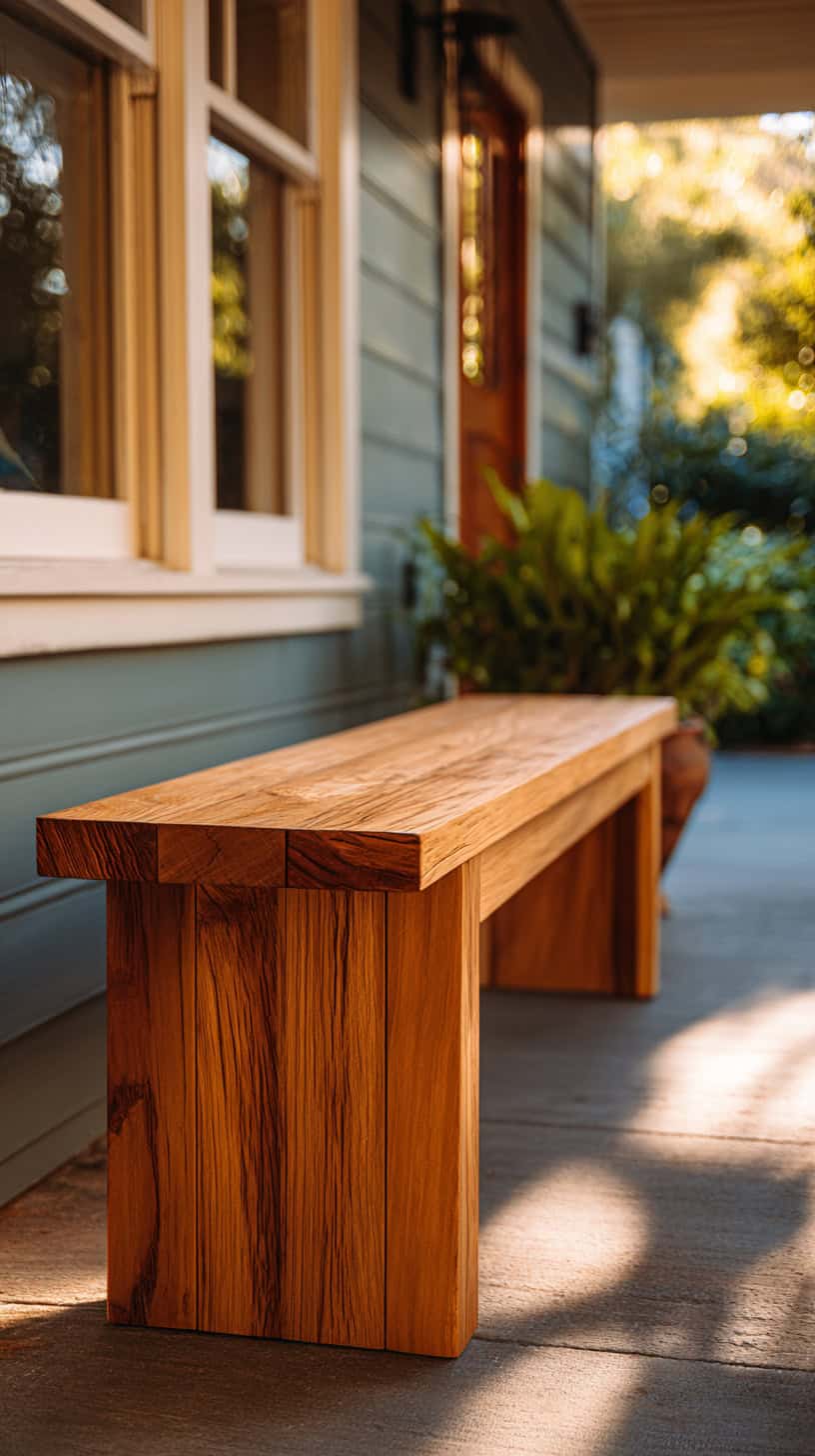 Eco-Friendly Teak Wood Benches - Image 2