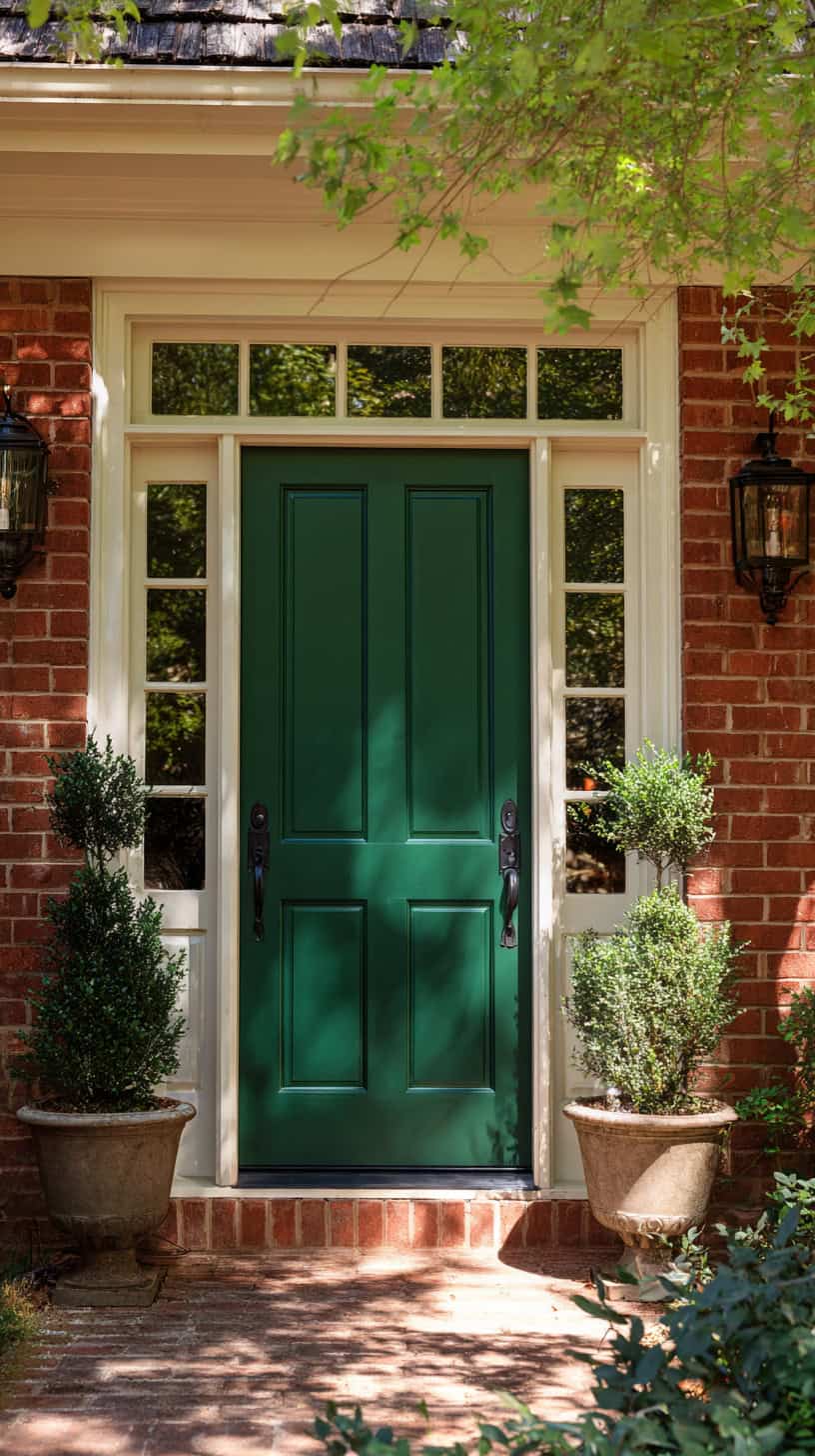 Forest Green Porch Door - Image 2