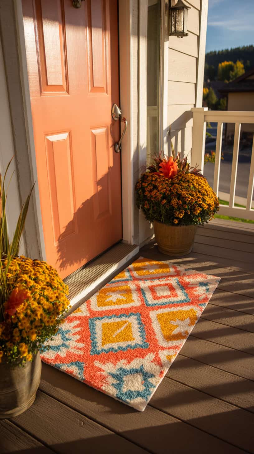 Front Yard Decor Ideas with Welcome Mats and Pops of Color - Image 2