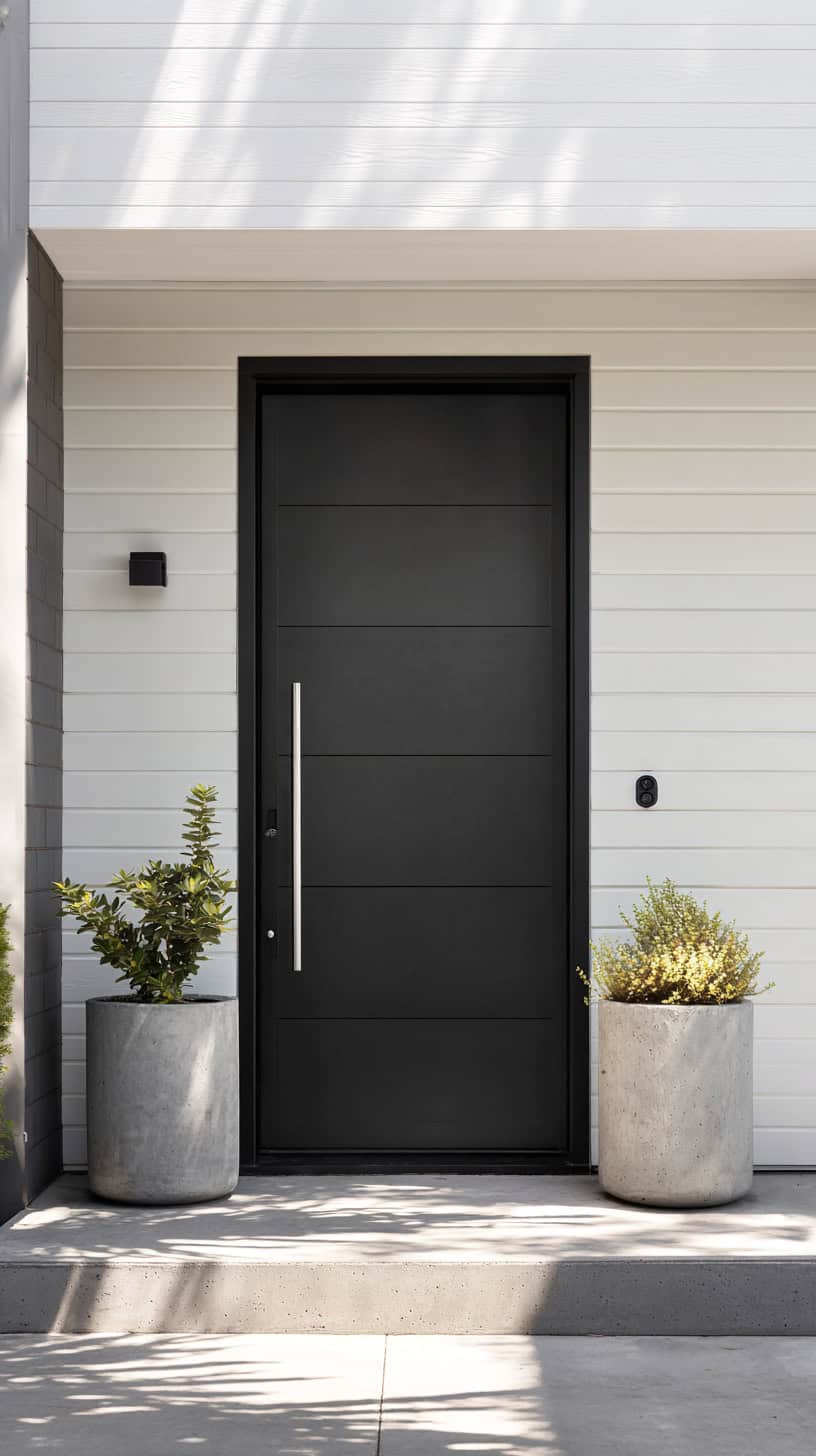 Matte Black Minimal Door - Image 2