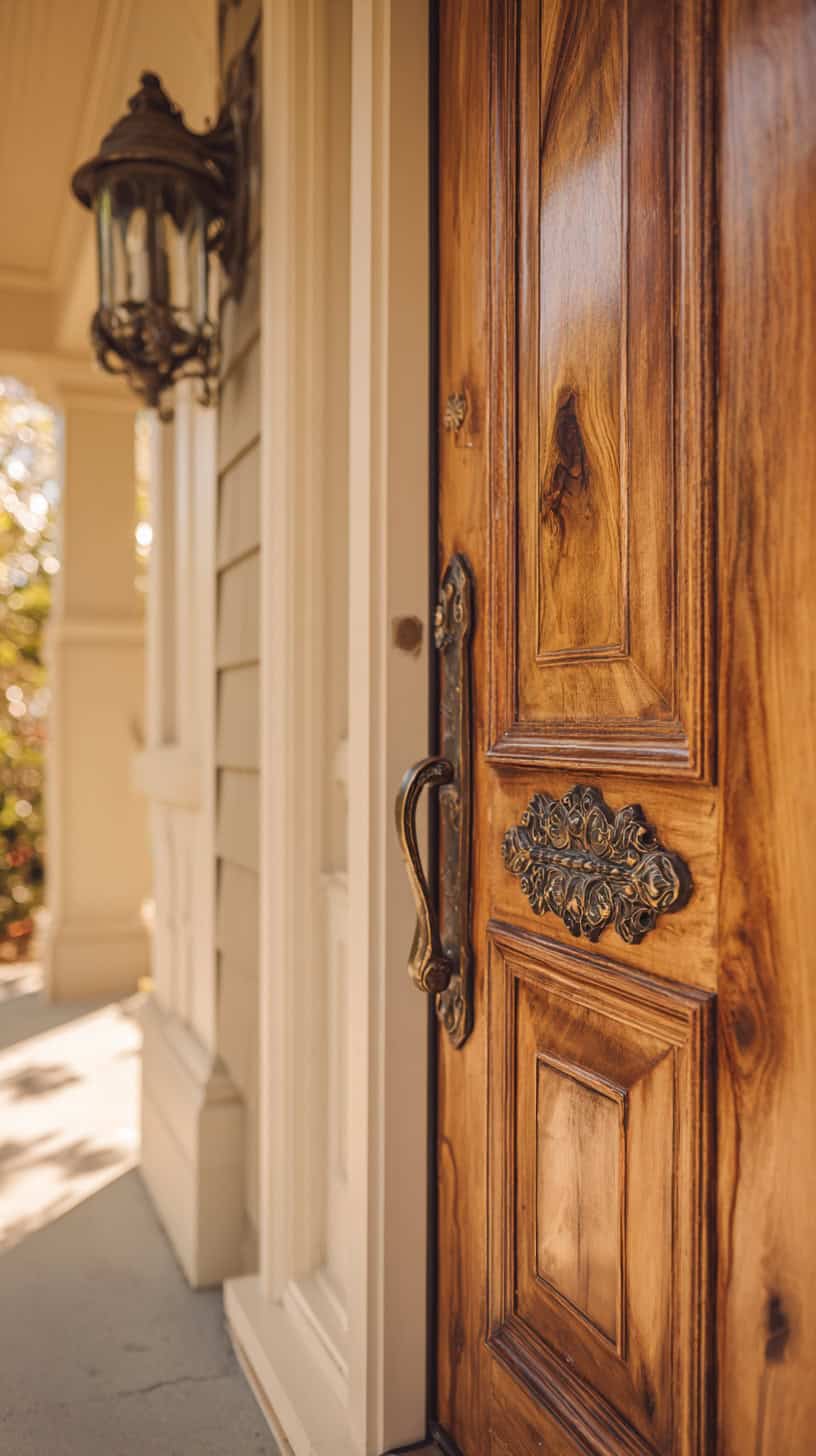 Mixed Wood Bronze Door Accents - Image 2