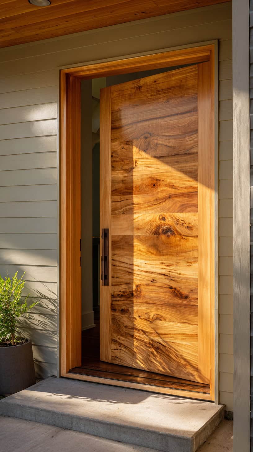 Natural Wood Finish Entrance - Image 1