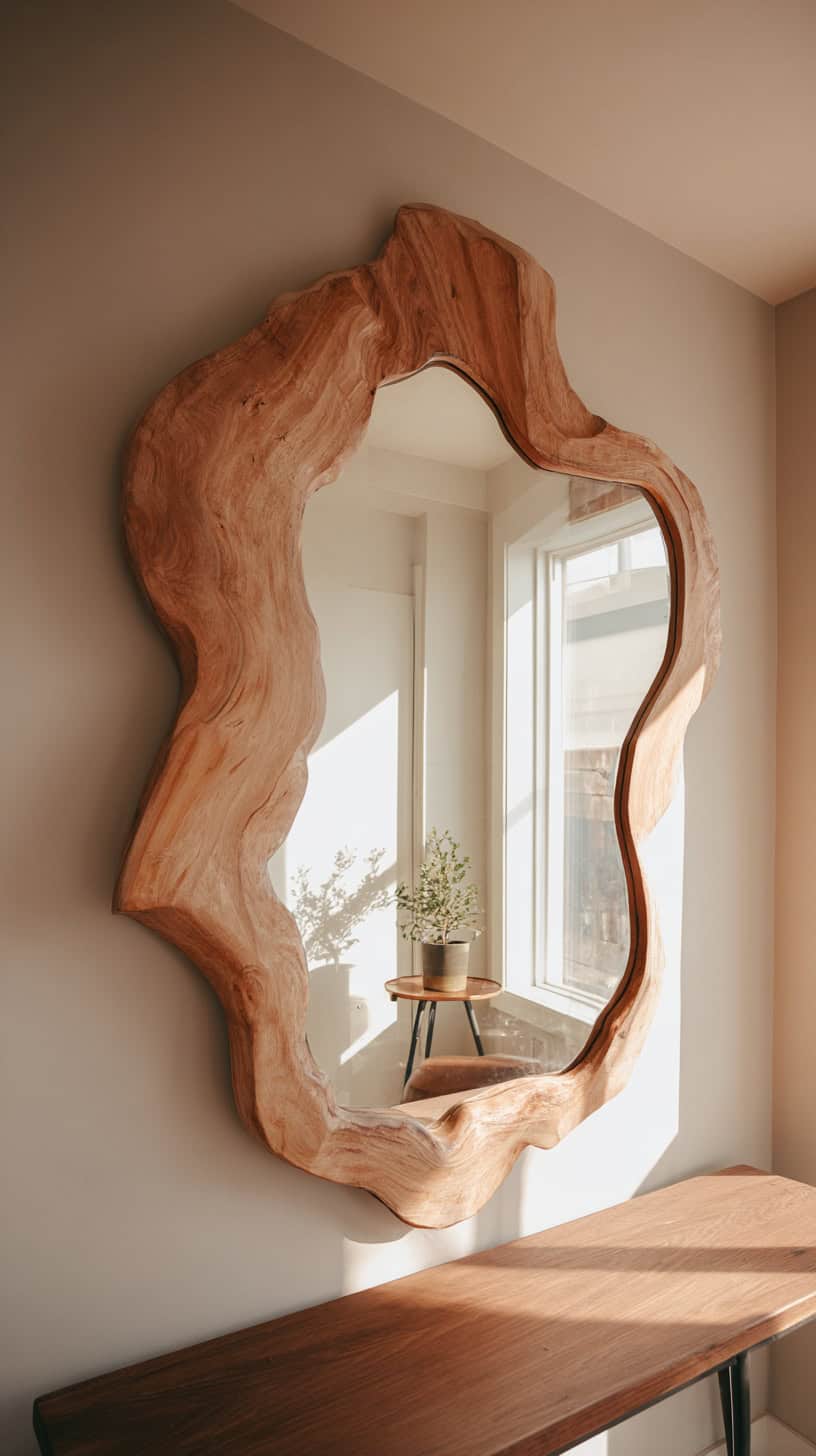 Oversized Organic Mirror - Image 1