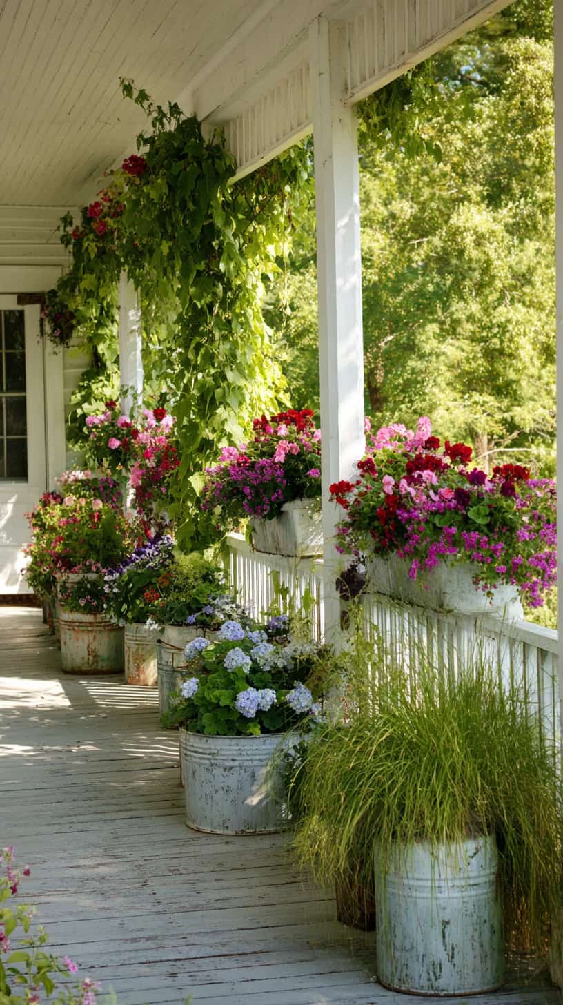 Plant Magic: Country Porch Ideas with Greenery - Image 1