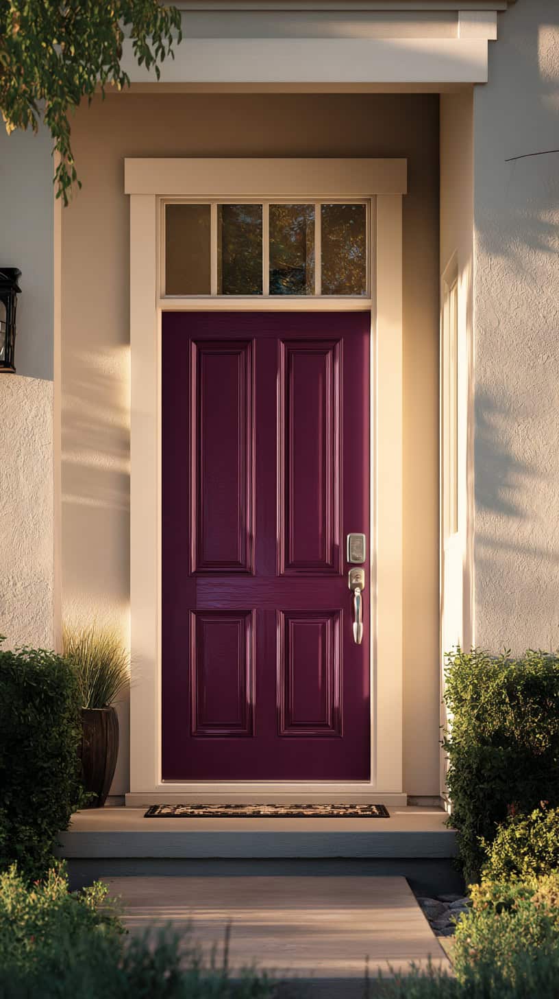 Plum Purple Exterior Entrance - Image 2