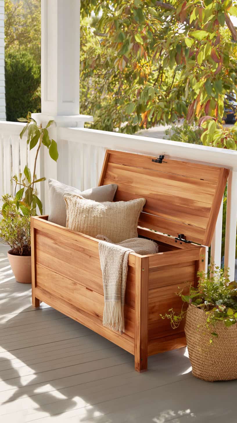 Storage Bench for Porch Organization - Image 2