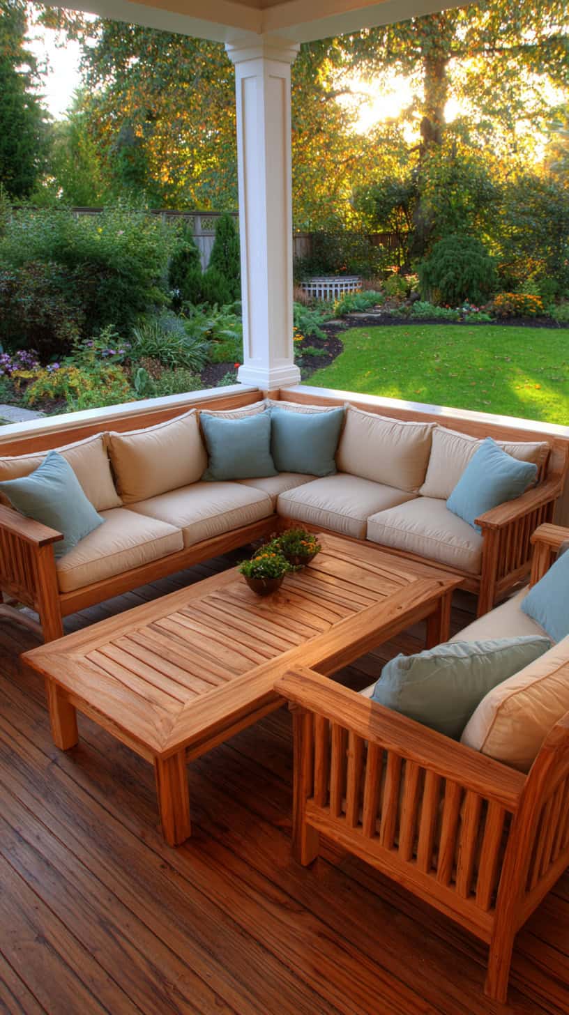 U-Shaped Bench for Family Gatherings - Image 2