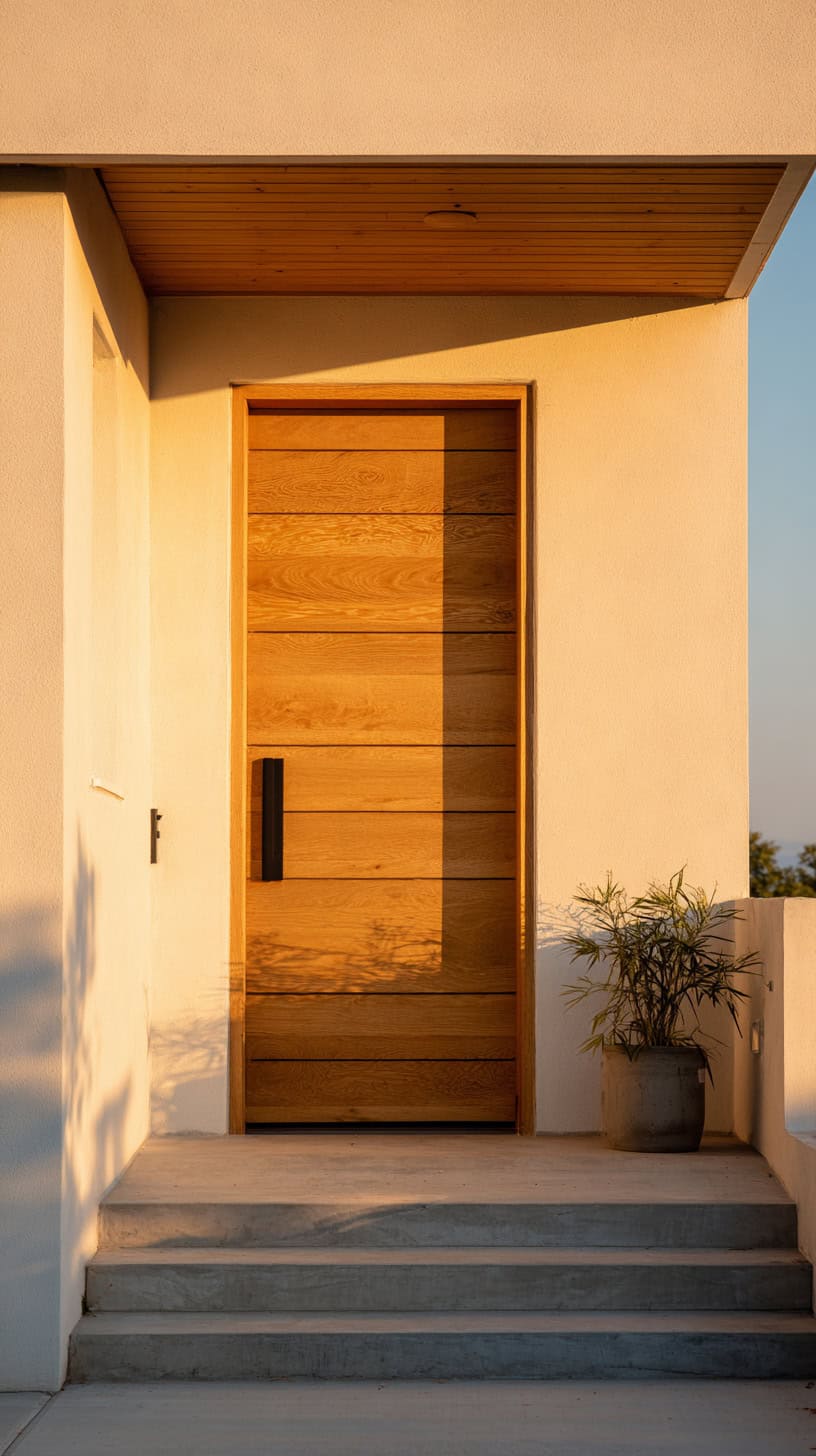 Warm Minimalist Front Door - Image 1