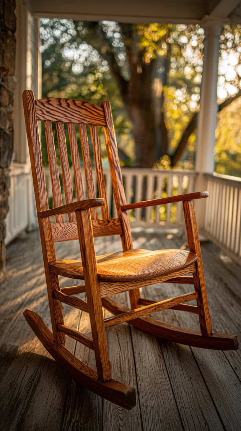 Wood Rocking Chair - Image 1