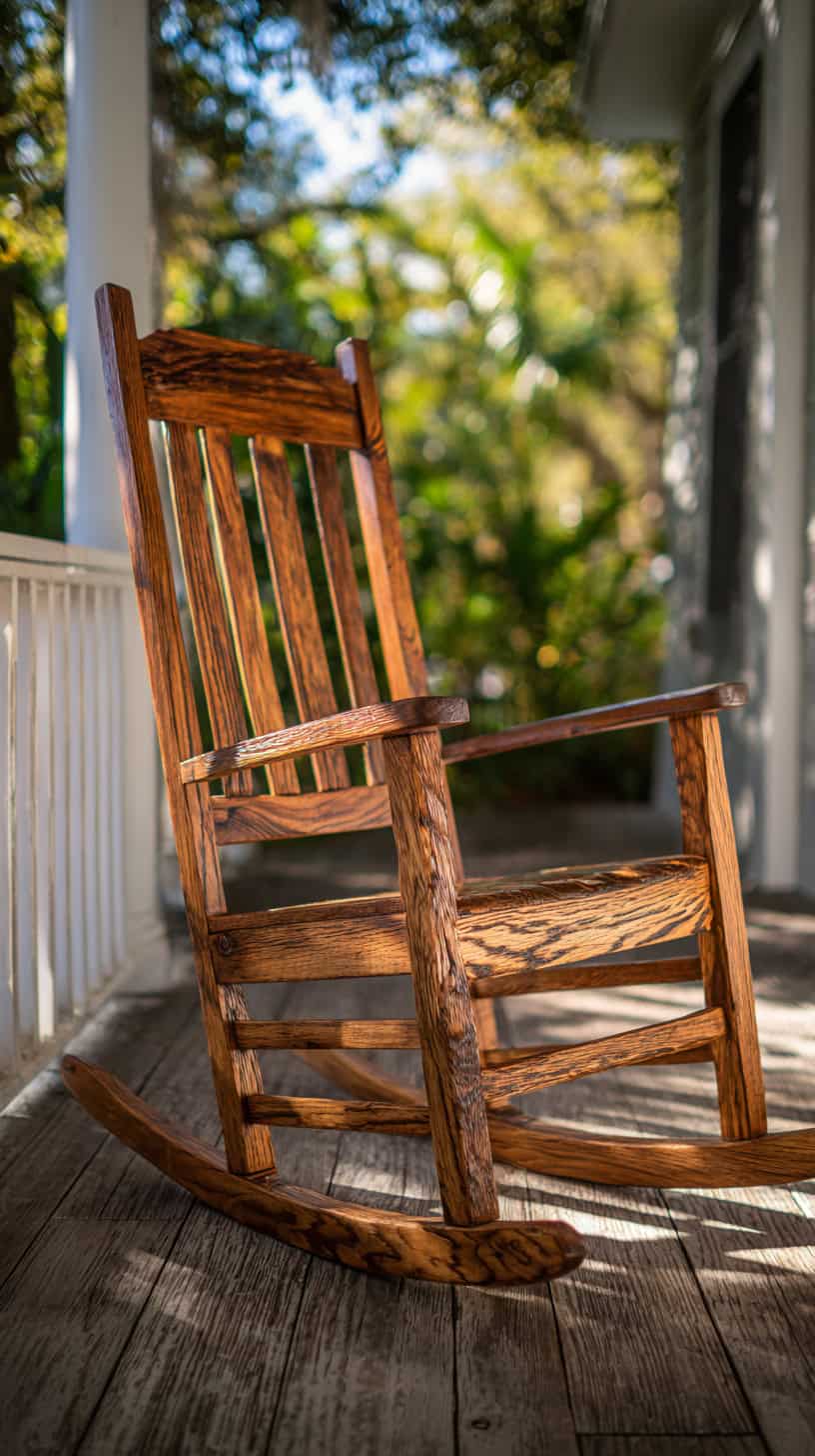 Wood Rocking Chair - Image 2