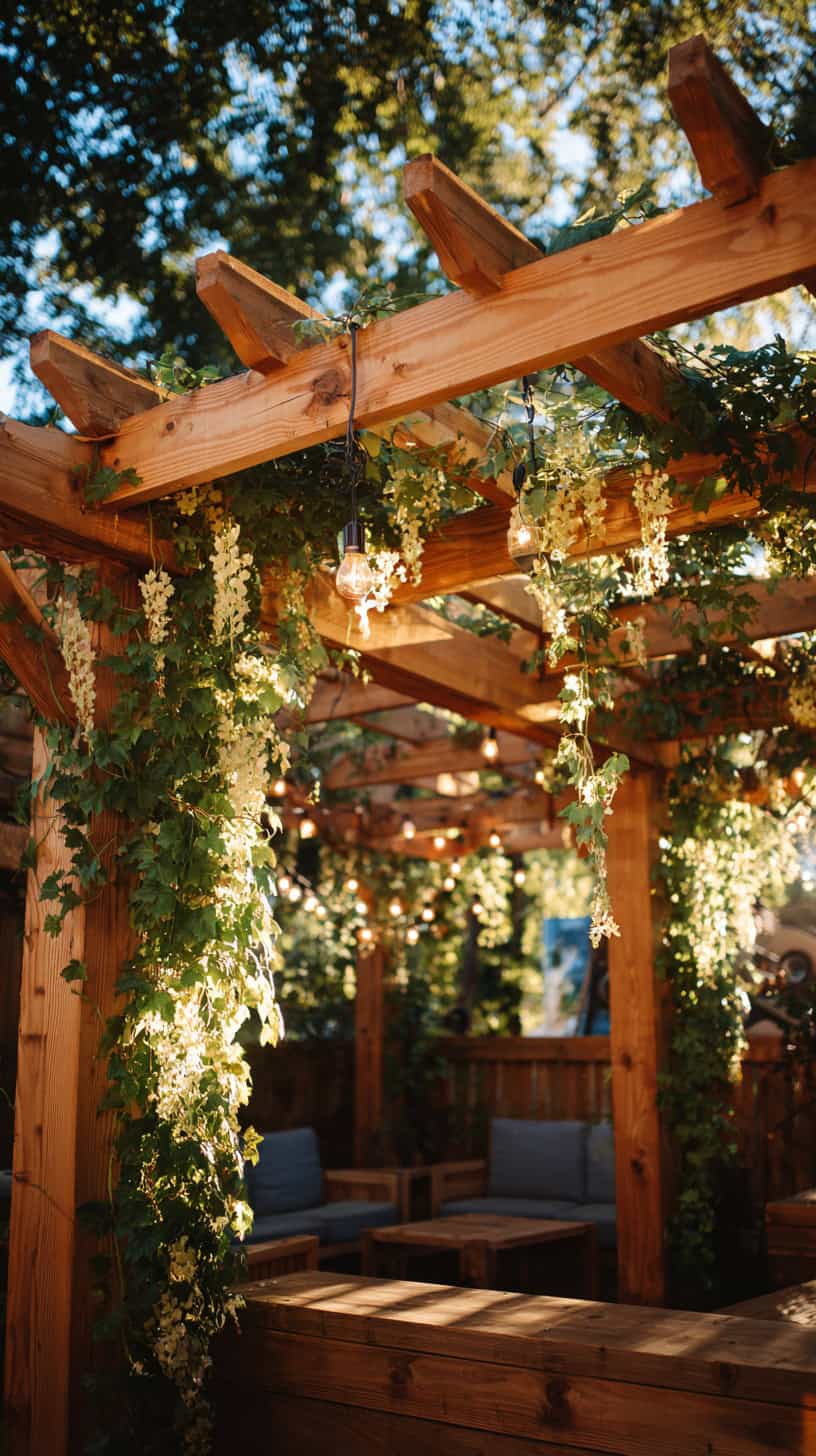Wooden Pergola Shelter - Image 1