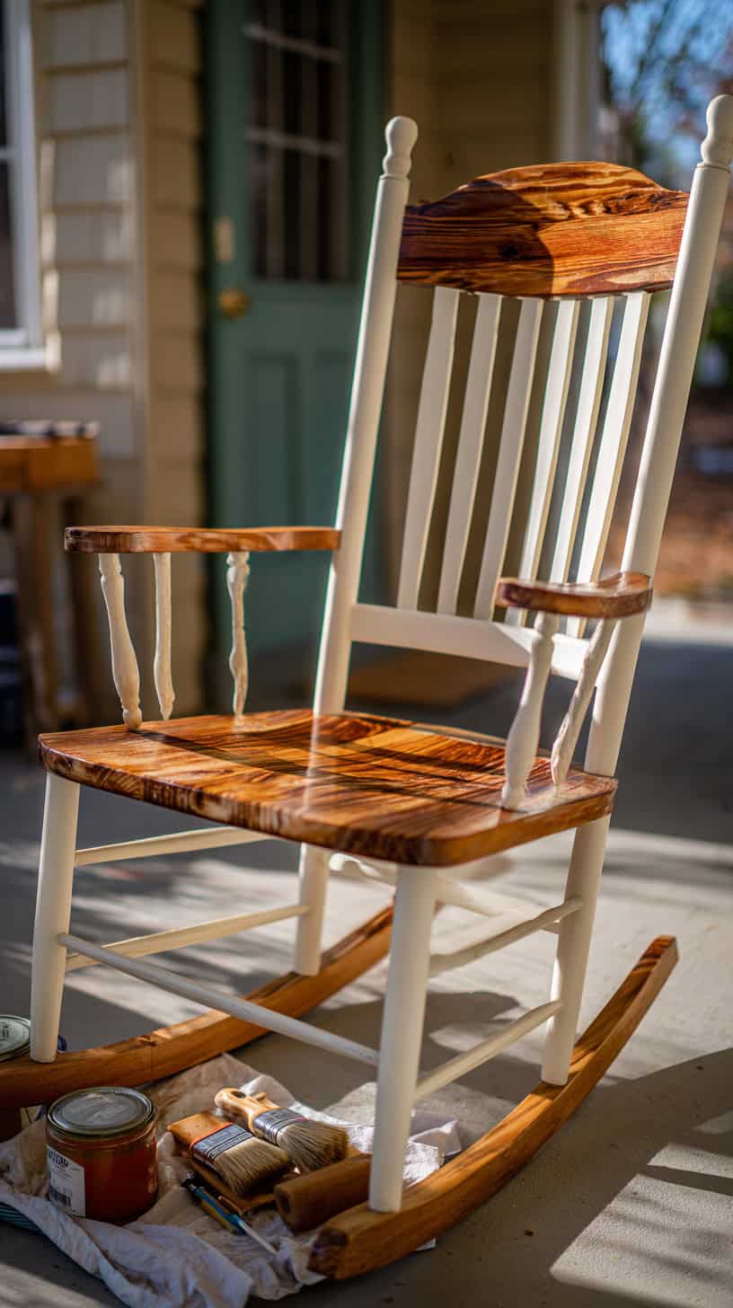 Wooden Rocking Chair Makeover - Image 2