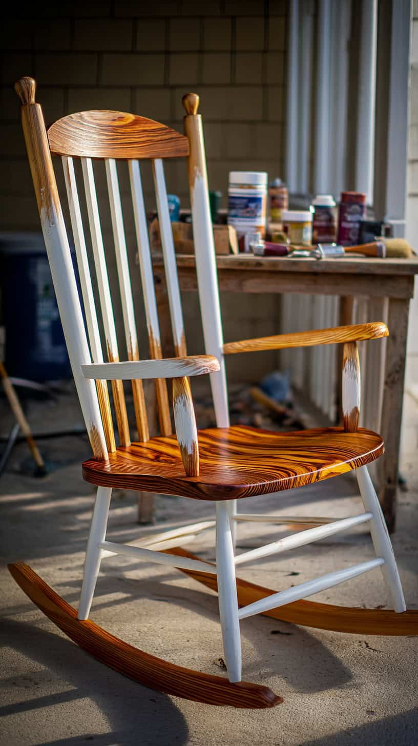 Wooden Rocking Chair Makeover - Image 1