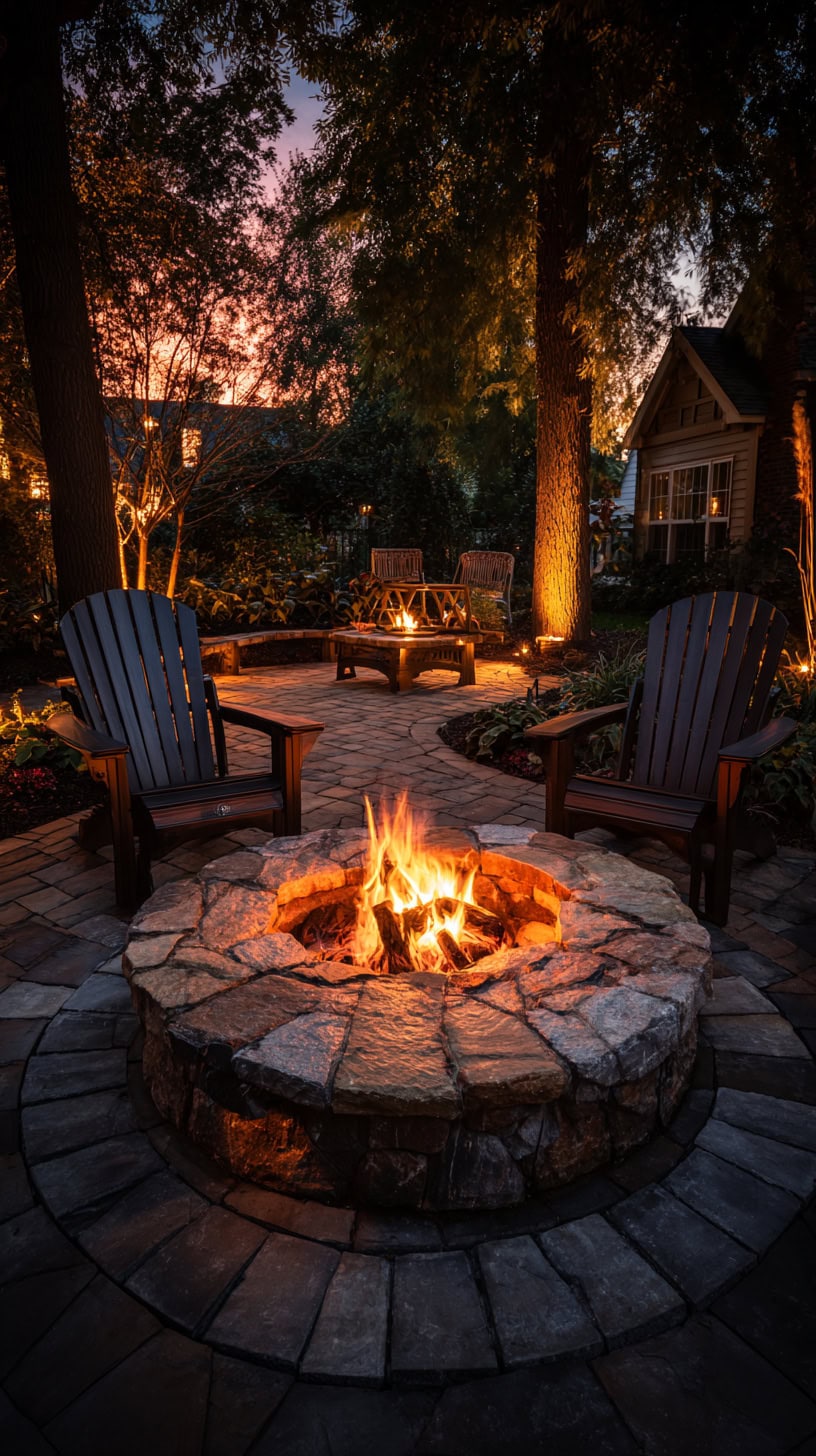 Back Patio Ideas with Firepits and Dramatic Accents - Image 1