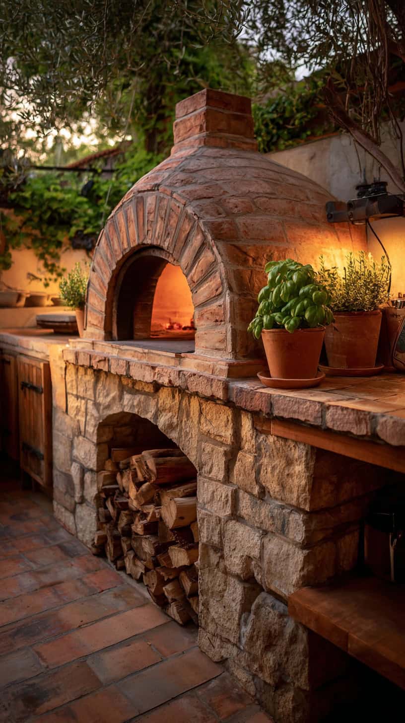 Backyard Pizza Oven Corner - Image 1
