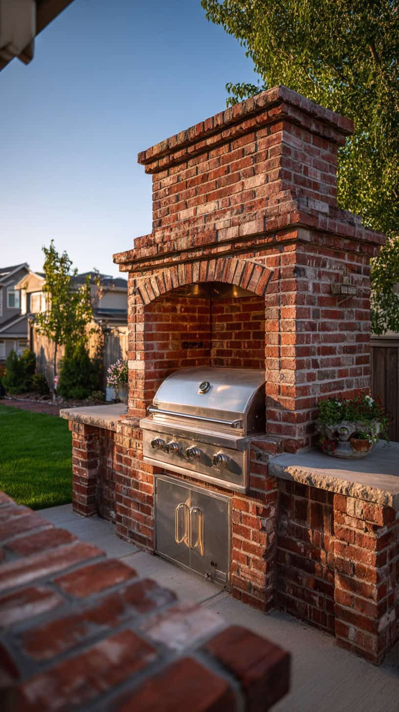 Brick Built BBQ Wall - Image 2