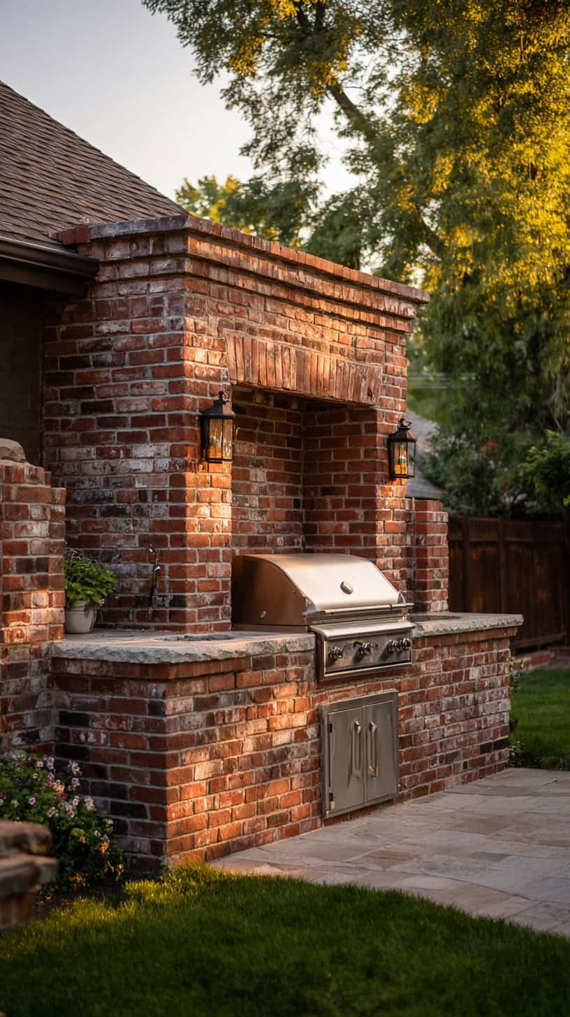 Brick Built BBQ Wall - Image 1