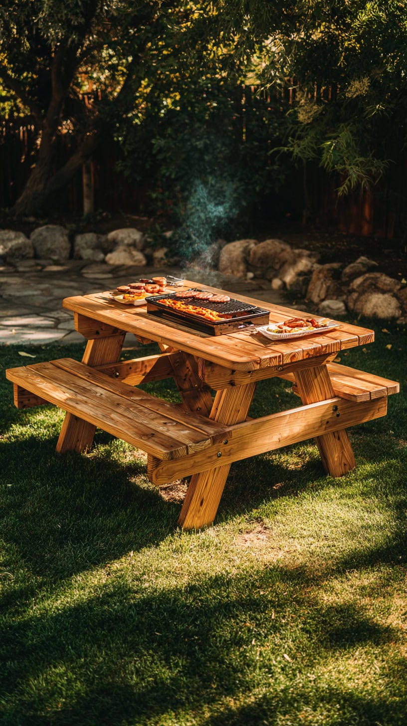 Classic Picnic Table Grill - Image 2