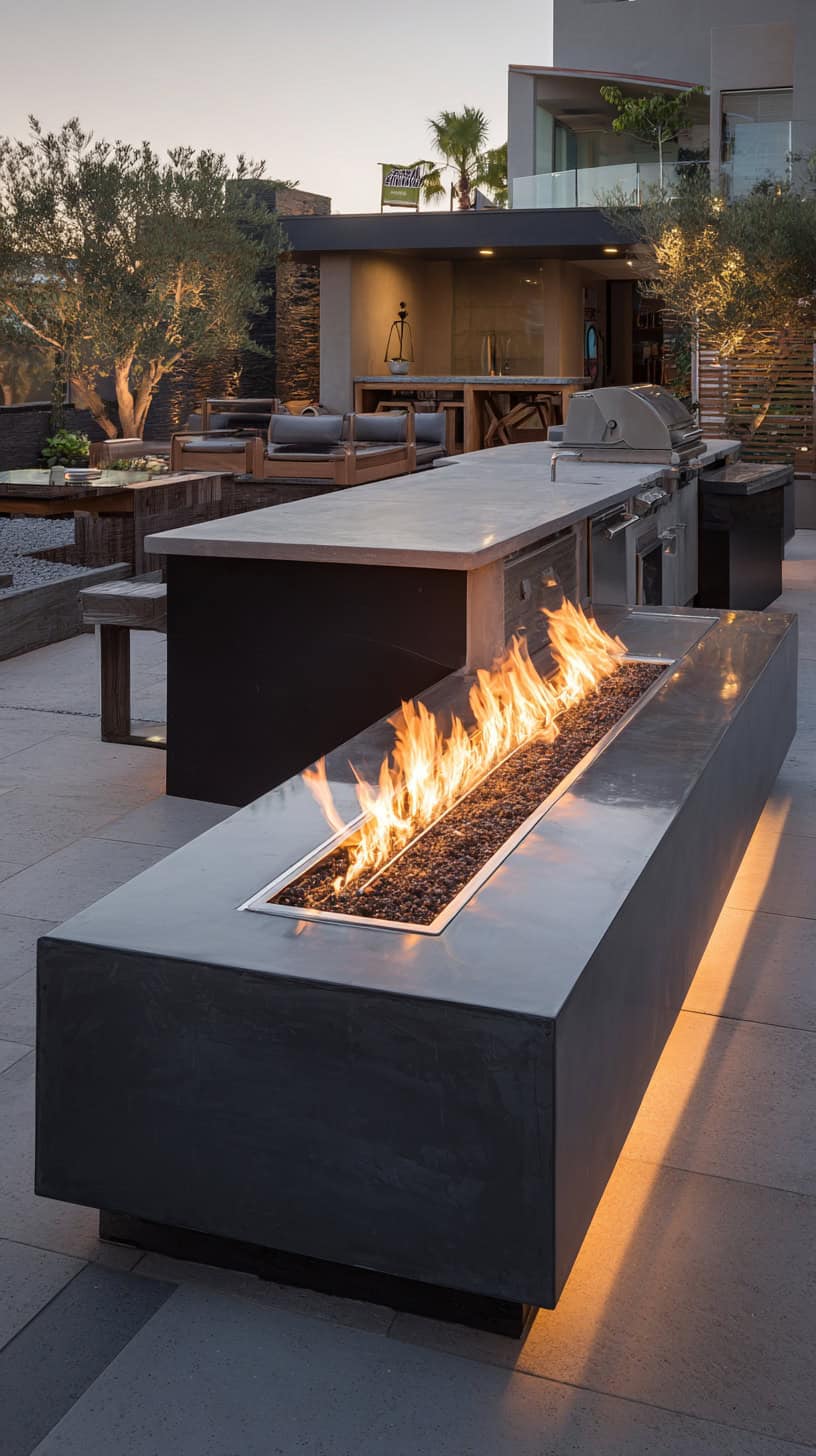 Contemporary Fire Table - Image 1
