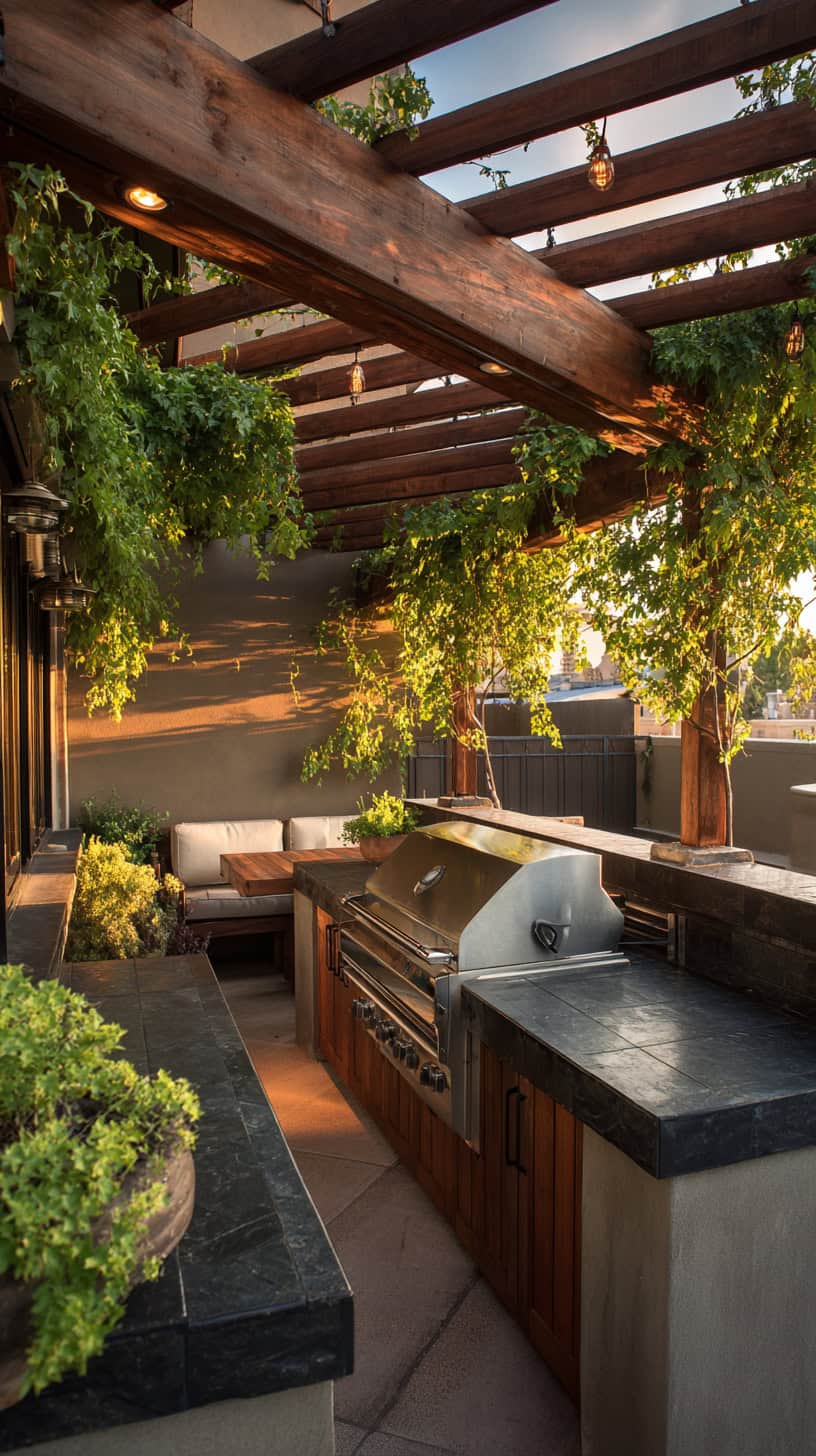 Covered Pergola BBQ Spot - Image 1