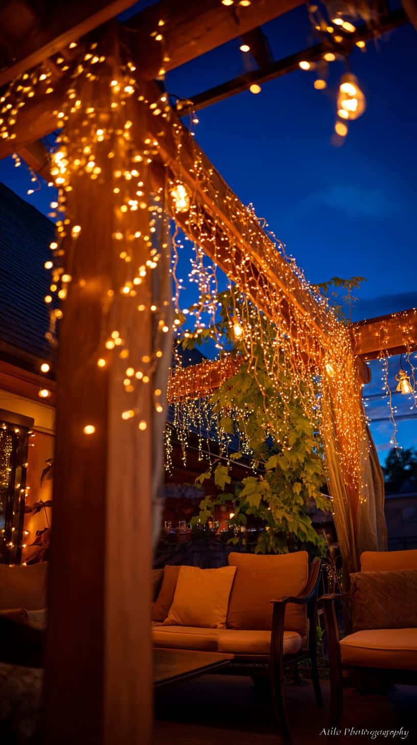 Cozy Backyard Ideas with String Lights and Fairy Magic - Image 2