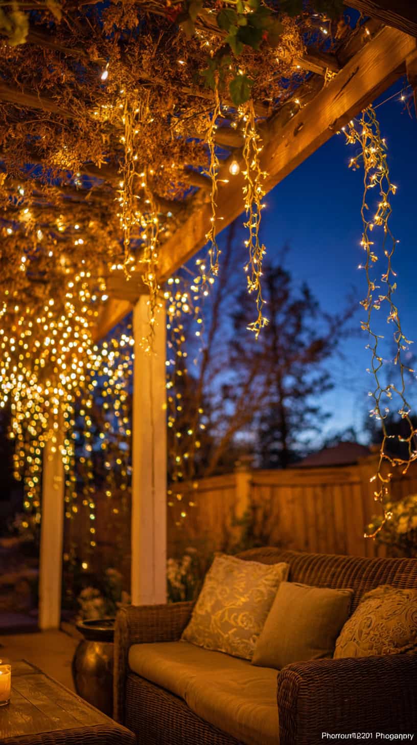 Cozy Backyard Ideas with String Lights and Fairy Magic - Image 1