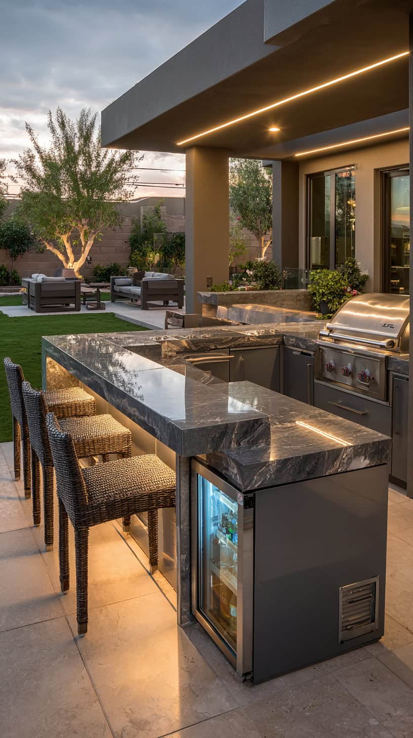 Cozy Outdoor Bar Setup - Image 1